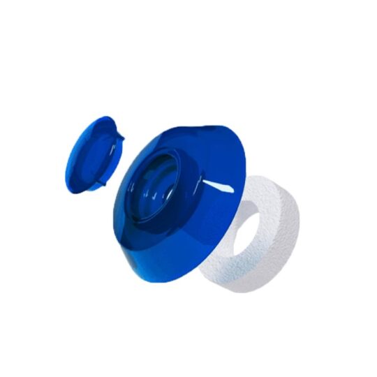 Podkładki grzybkowe z pianką do poliwęglanu niebieskie 25 szt