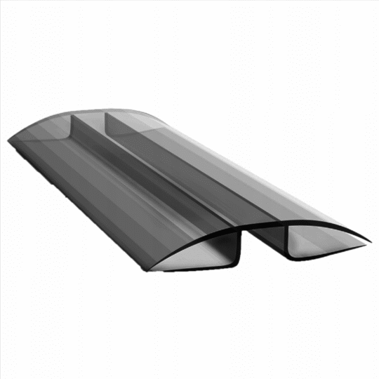 Profil łączący różny kąt 2000 mm dymny (szary) 8-10mm