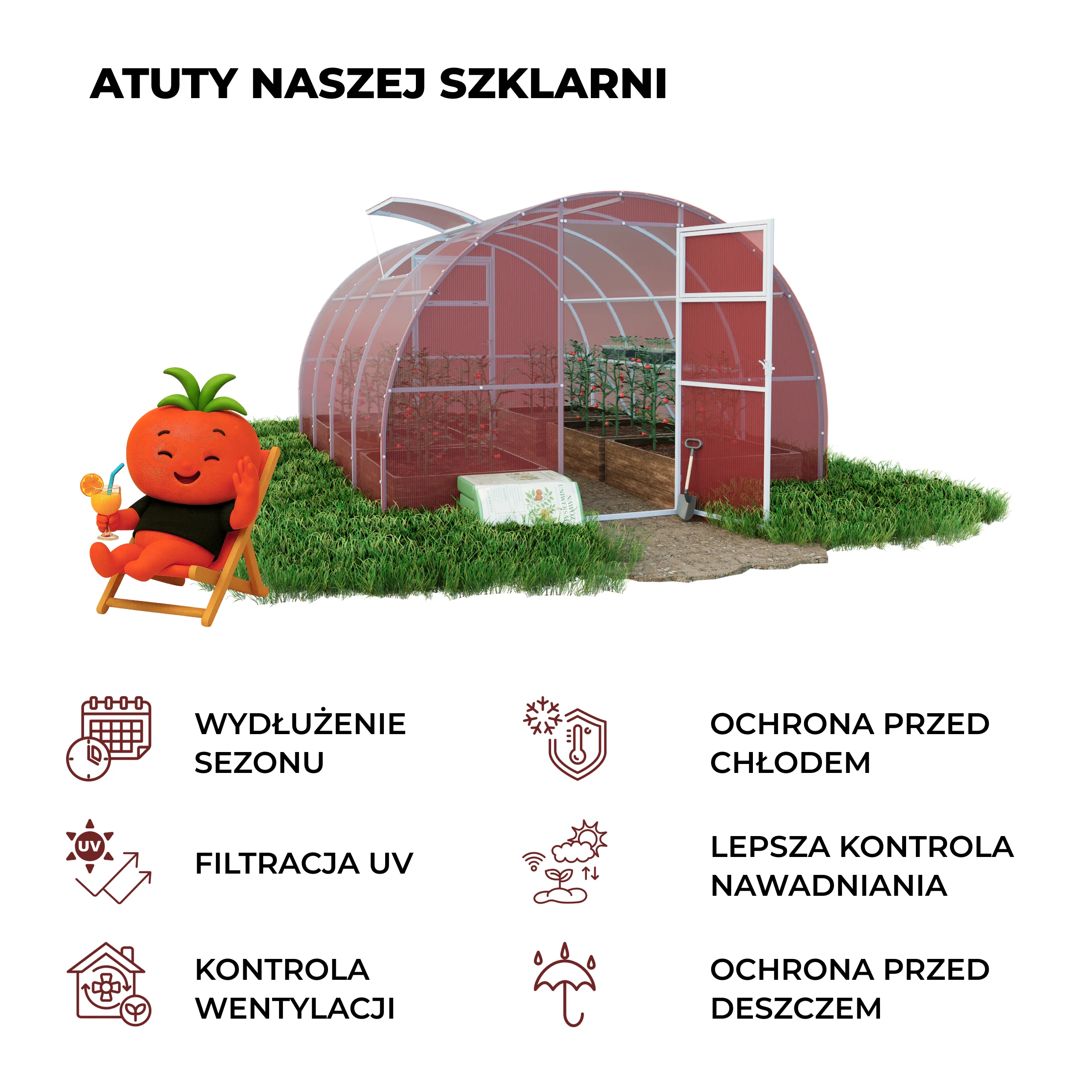 Atuty szklarni Barbi – trwałość i wygoda
