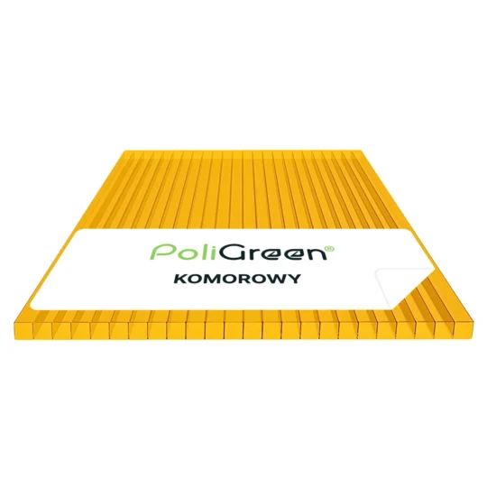 Poliwęglan komorowy 1200x1050, pomarańczowy 10 mm