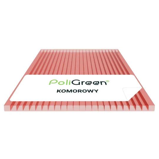 Poliwęglan komorowy różowy – płyta