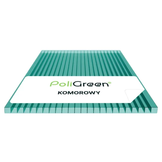 Poliwęglan komorowy turkusowy – płyta