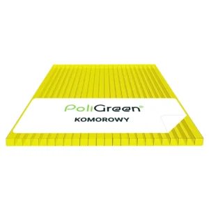 Poliwęglan komorowy 1200×700, żółty 10 mm