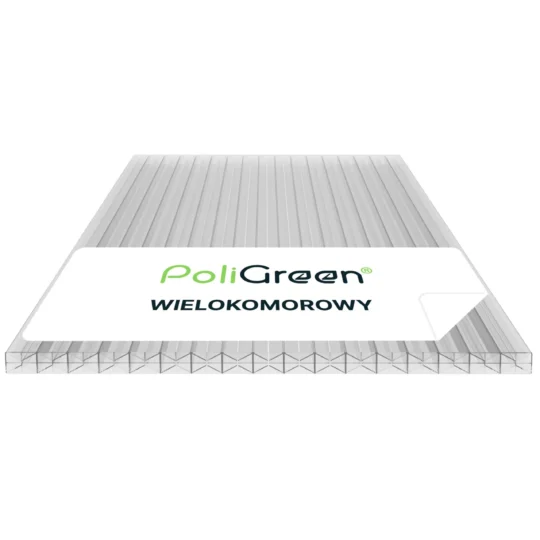 Poliwęglan wielokomorowy 4000x2100 bezbarwny 16 mm 5X