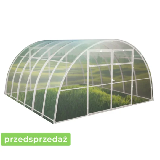 Szklarnia z poliwęglanu Tunel ogrodowy 4x10 m profile 40x20 poliwęglan 8mm