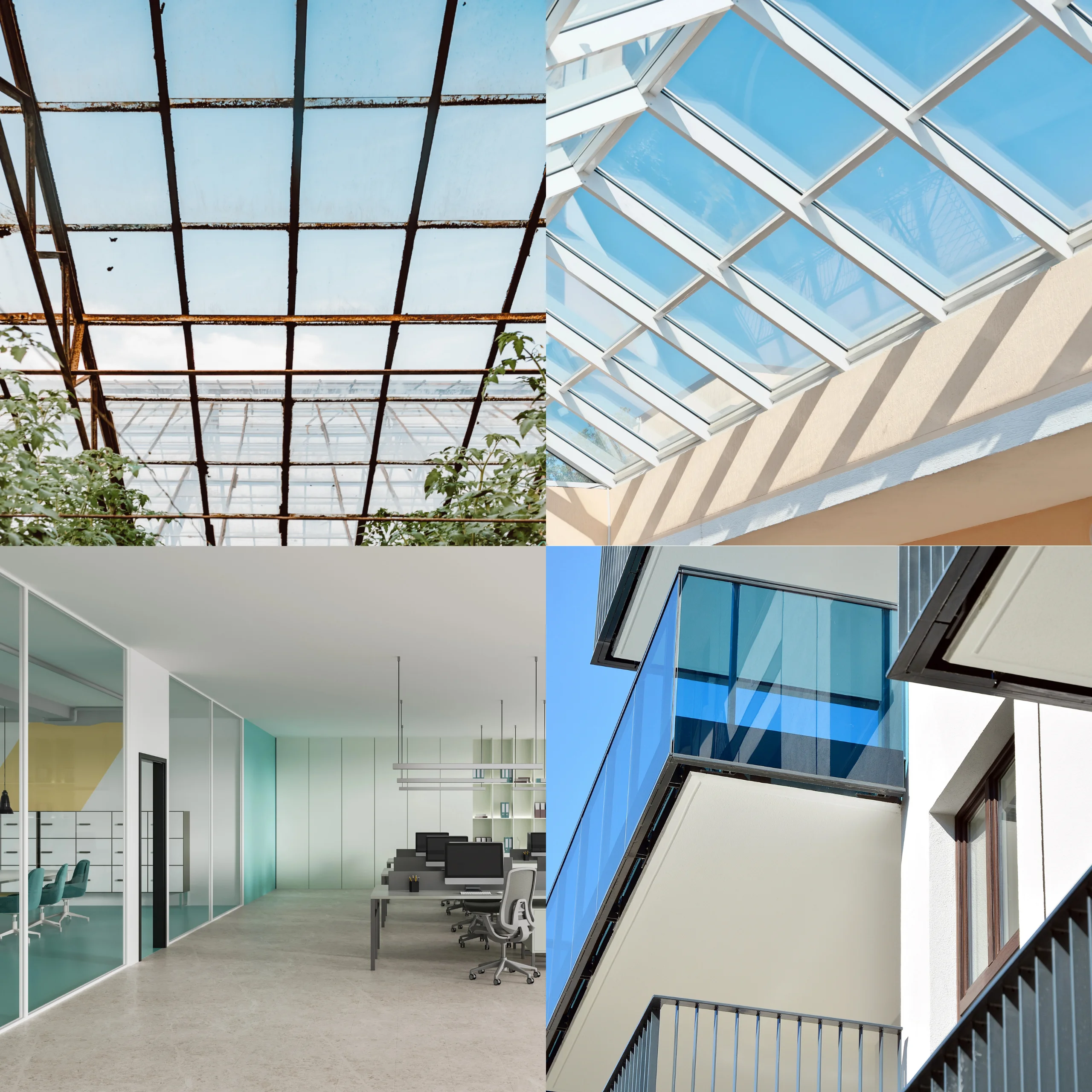 Zadaszenie z poliwęglanu litego o wysokiej przezroczystości