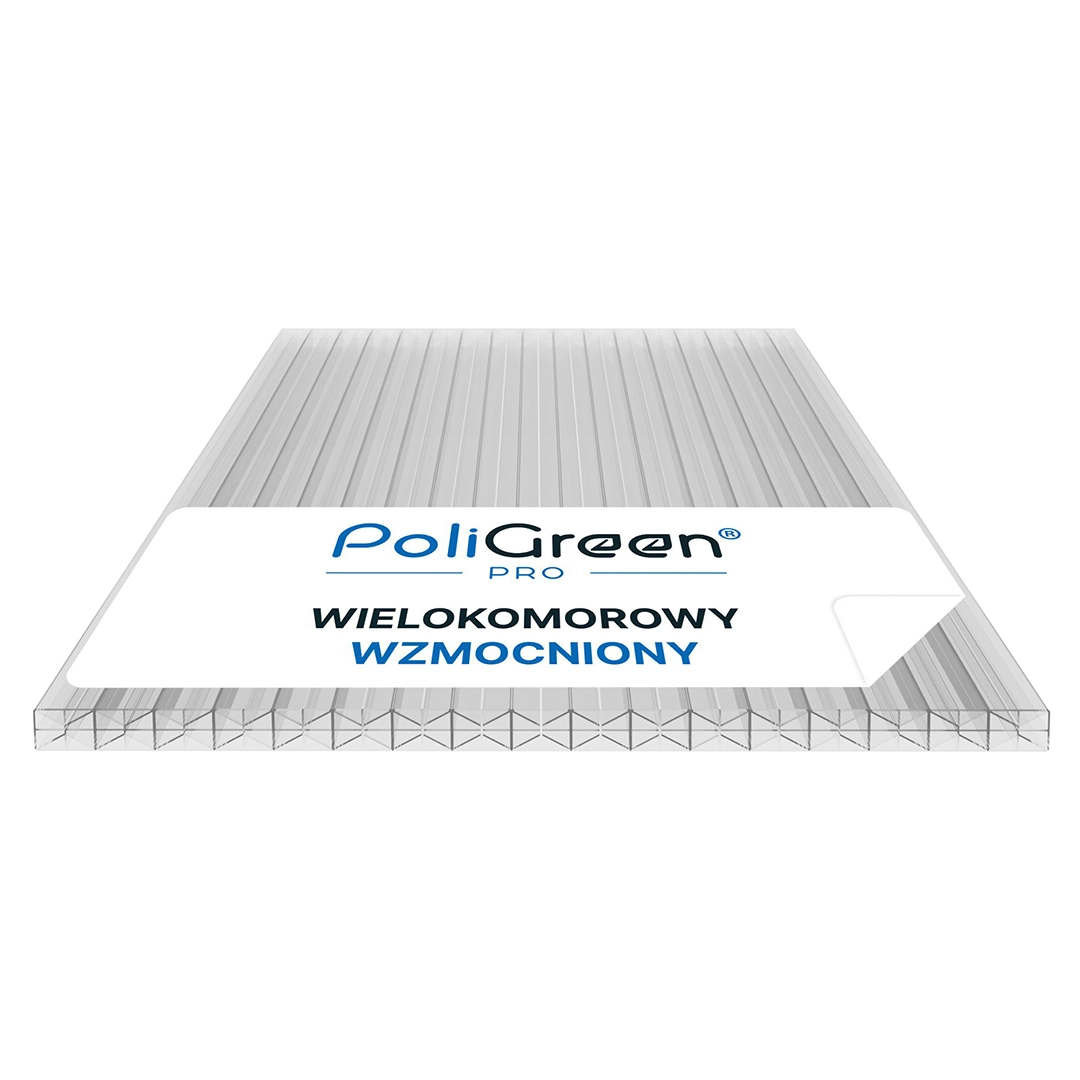 Poliwęglan wielokomorowy Poligreen pro bezbarwny