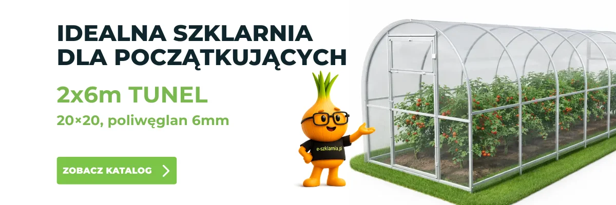 Baner – szklarnia ogrodowa 2x6 m z poliwęglanu 6 mm.pl Baner szklarni ogrodowej 2x6 m z poliwęglanu 6 mm – tunel ogrodowy