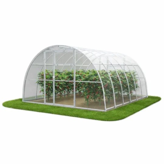 Szklarnia z poliwęglanu 3,5x4 m – tunel ogrodowy do uprawy pomidorów i warzyw