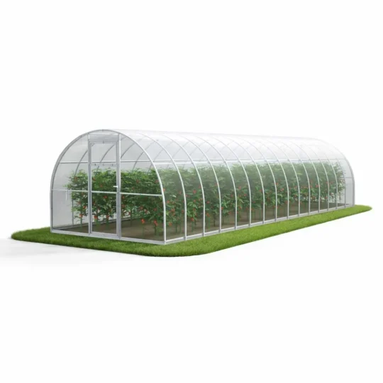 Szklarnia z poliwęglanu 3x10 m – duża szklarnia ogrodowa do uprawy pomidorów, ogórków i warzyw