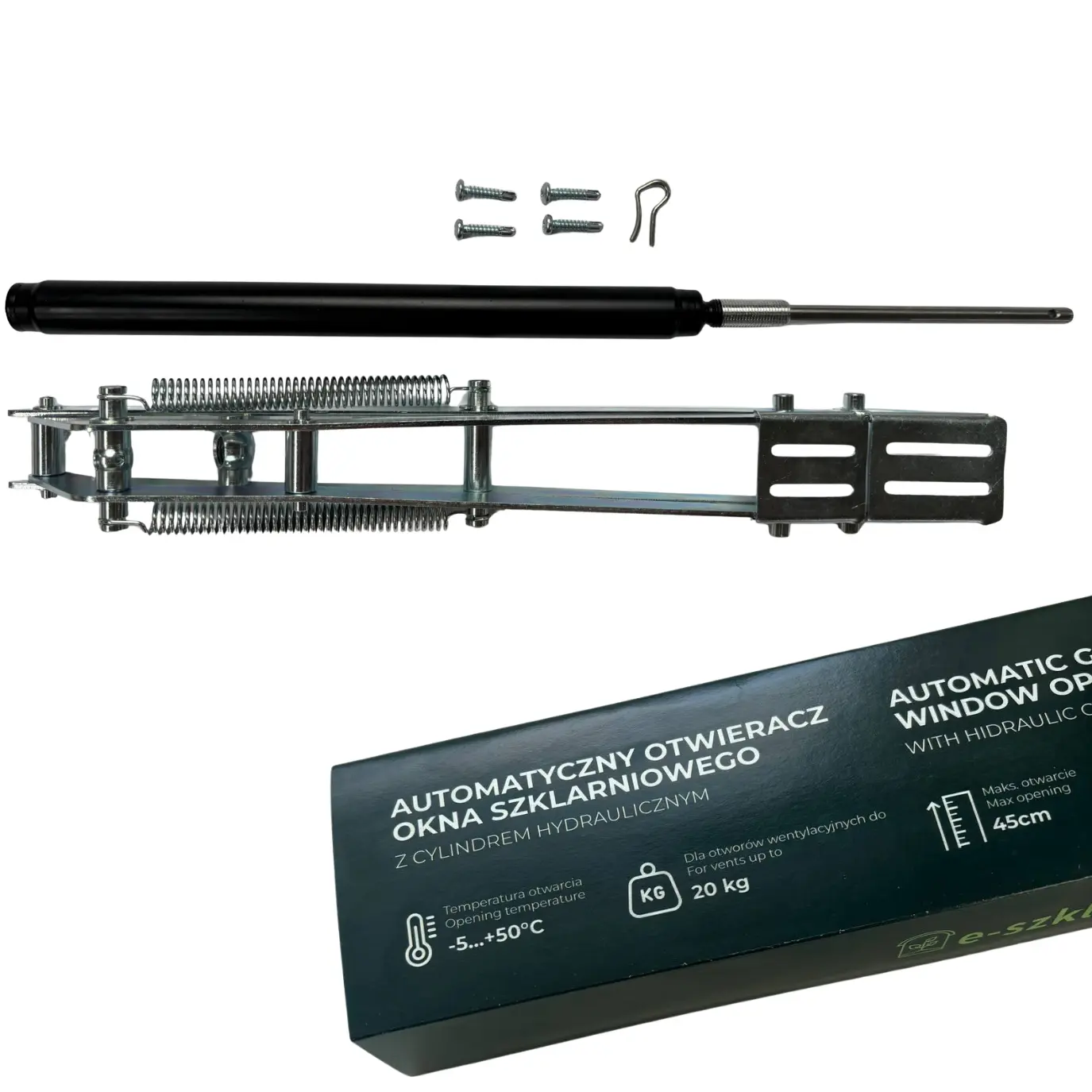 Automatyczny otwieracz okna szklarni bez prądu do 20 kg