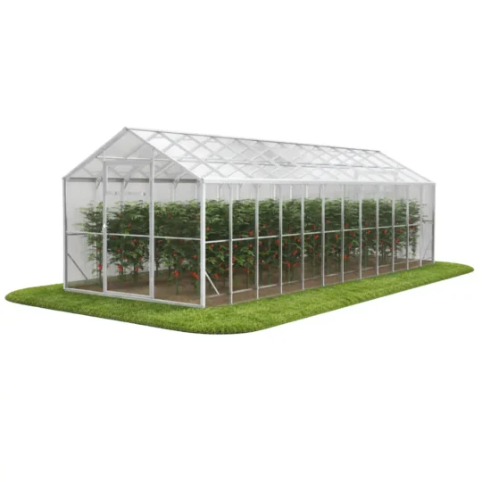 Szklarnia z poliwęglanu DOMEK 2,5x8 m profile 40x20 poliwęglan 5mm