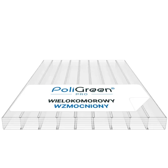 Poliwęglan wielokomorowy PoliGreen Pro 4000x1050 bezbarwny 16 mm 7H